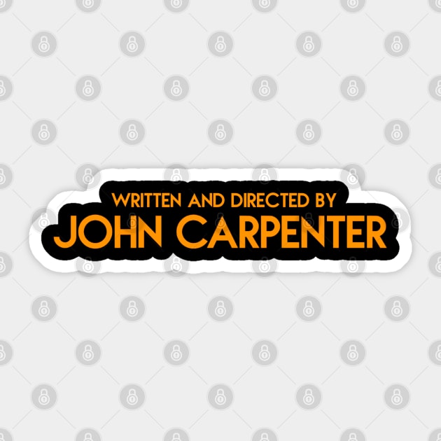 John Carpenter Sticker by vhsisntdead